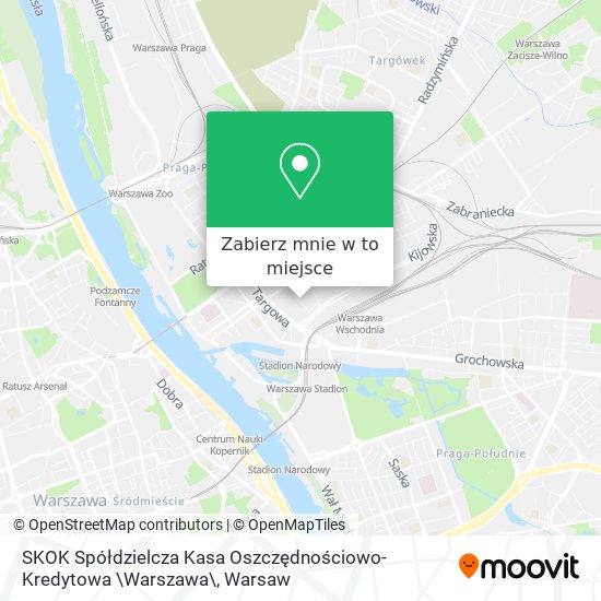 Mapa SKOK Spółdzielcza Kasa Oszczędnościowo-Kredytowa \Warszawa\