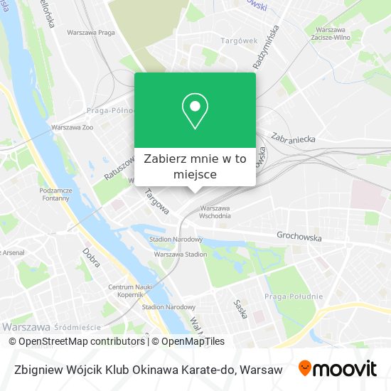 Mapa Zbigniew Wójcik Klub Okinawa Karate-do