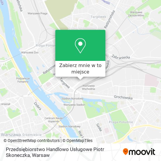 Mapa Przedsiębiorstwo Handlowo Usługowe Piotr Skoneczka