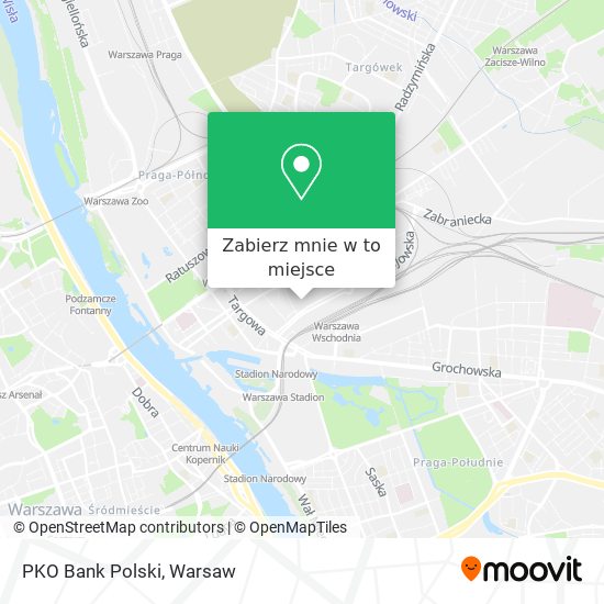 Mapa PKO Bank Polski