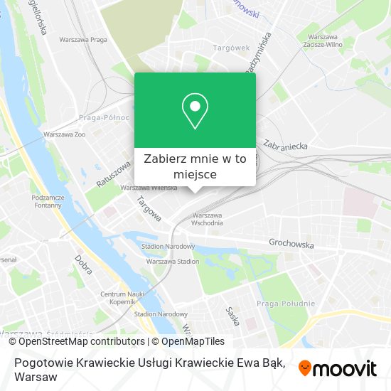 Mapa Pogotowie Krawieckie Usługi Krawieckie Ewa Bąk