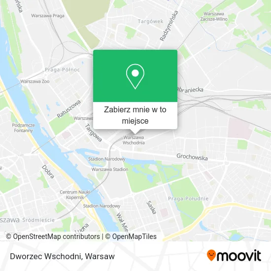 Mapa Dworzec Wschodni