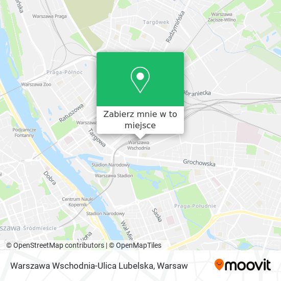 Mapa Warszawa Wschodnia-Ulica Lubelska