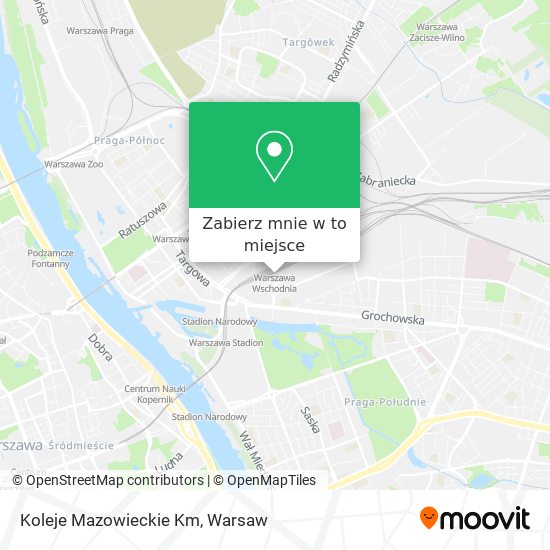 Mapa Koleje Mazowieckie Km