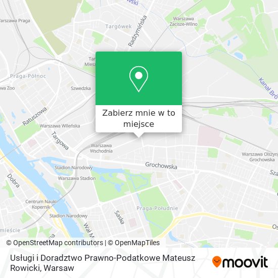 Mapa Usługi i Doradztwo Prawno-Podatkowe Mateusz Rowicki