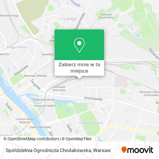 Mapa Spółdzielnia Ogrodnicza Chodakowska