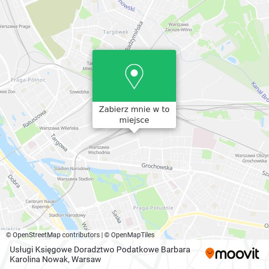 Mapa Usługi Księgowe Doradztwo Podatkowe Barbara Karolina Nowak