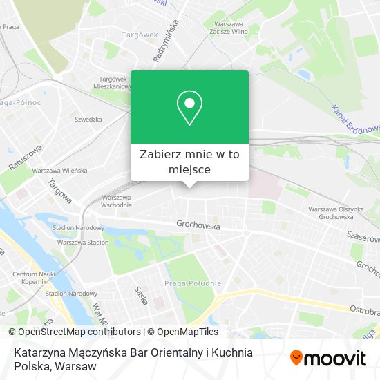 Mapa Katarzyna Mączyńska Bar Orientalny i Kuchnia Polska