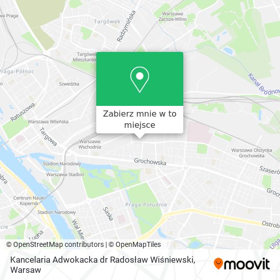 Mapa Kancelaria Adwokacka dr Radosław Wiśniewski