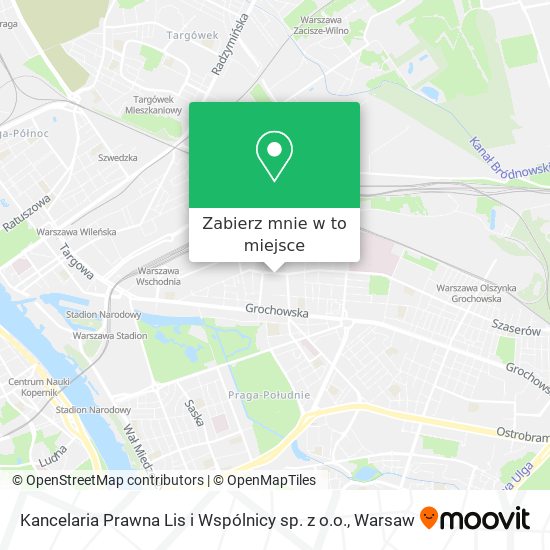 Mapa Kancelaria Prawna Lis i Wspólnicy sp. z o.o.