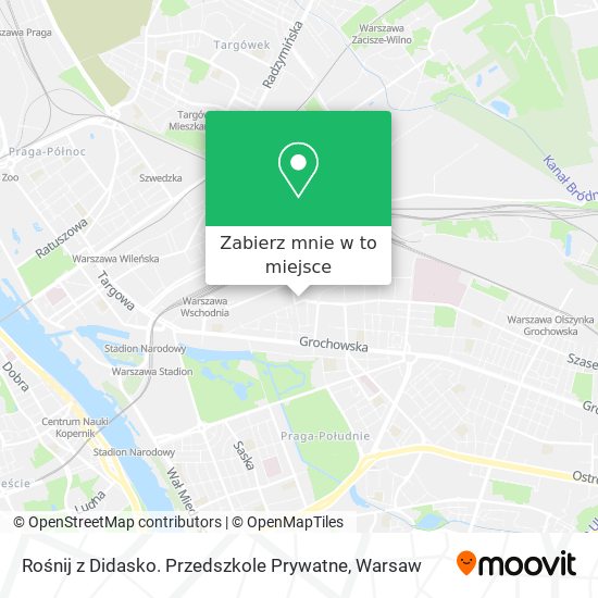 Mapa Rośnij z Didasko. Przedszkole Prywatne