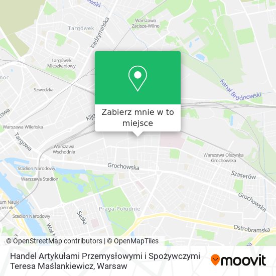 Mapa Handel Artykułami Przemysłowymi i Spożywczymi Teresa Maślankiewicz