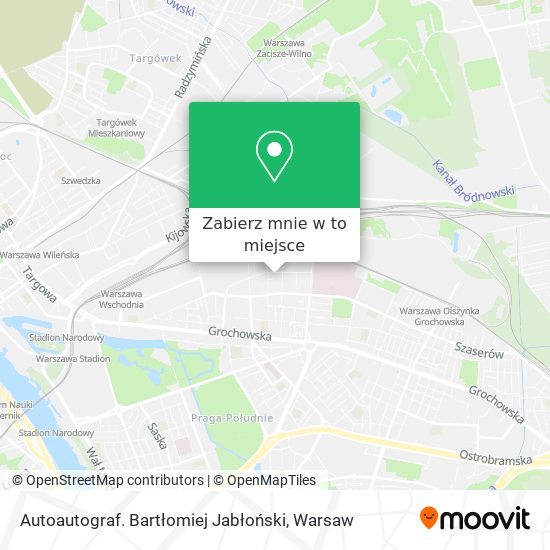 Mapa Autoautograf. Bartłomiej Jabłoński