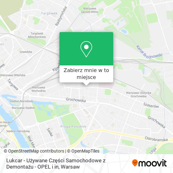 Mapa Lukcar - Używane Części Samochodowe z Demontażu - OPEL i in