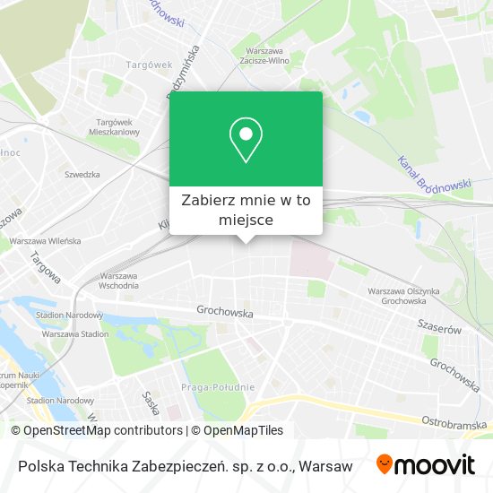 Mapa Polska Technika Zabezpieczeń. sp. z o.o.