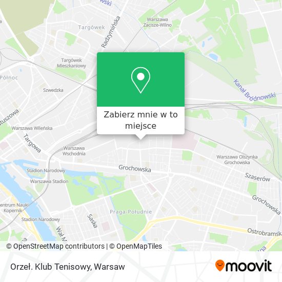 Mapa Orzeł. Klub Tenisowy