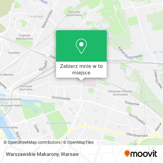 Mapa Warszawskie Makarony