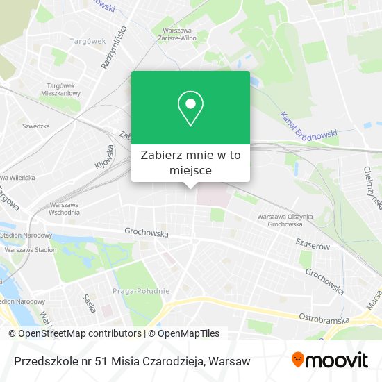 Mapa Przedszkole nr 51 Misia Czarodzieja