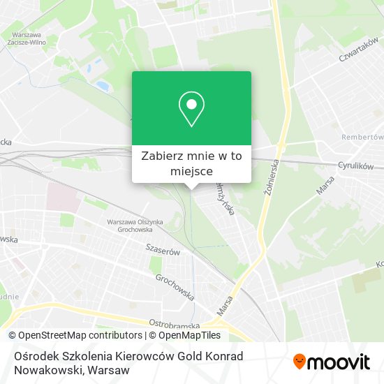 Mapa Ośrodek Szkolenia Kierowców Gold Konrad Nowakowski