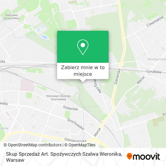 Mapa Skup Sprzedaż Art. Spożywczych Szalwa Weronika