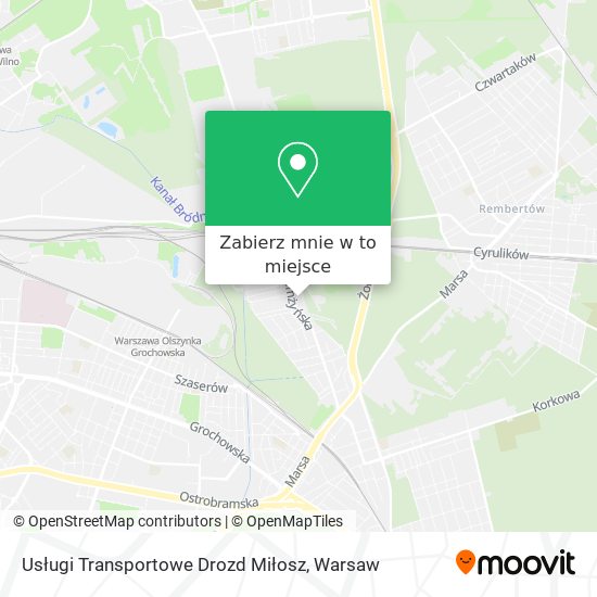 Mapa Usługi Transportowe Drozd Miłosz