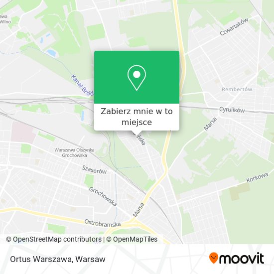 Mapa Ortus Warszawa