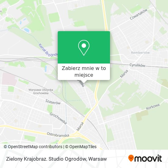 Mapa Zielony Krajobraz. Studio Ogrodów