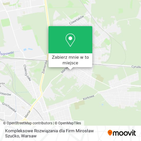 Mapa Kompleksowe Rozwiązania dla Firm Mirosław Szućko