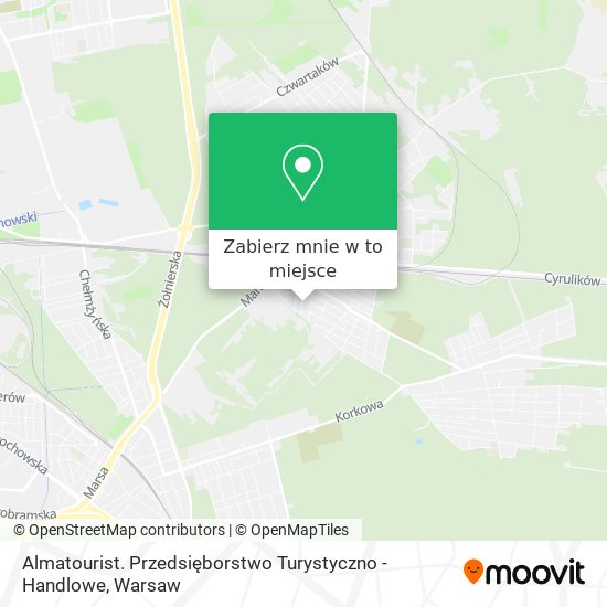 Mapa Almatourist. Przedsięborstwo Turystyczno - Handlowe