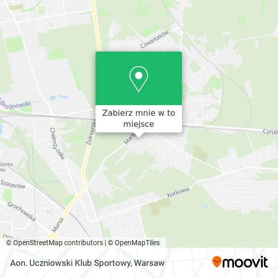 Mapa Aon. Uczniowski Klub Sportowy