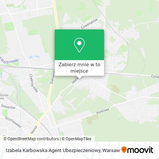 Mapa Izabela Karbowska Agent Ubezpieczeniowy