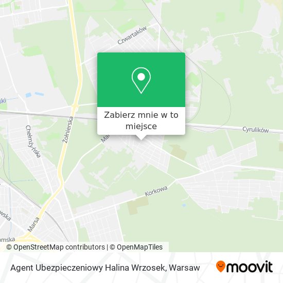 Mapa Agent Ubezpieczeniowy Halina Wrzosek