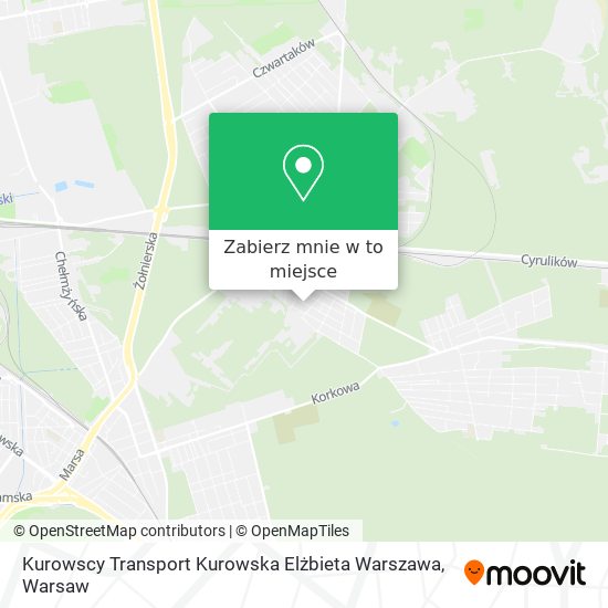 Mapa Kurowscy Transport Kurowska Elżbieta Warszawa