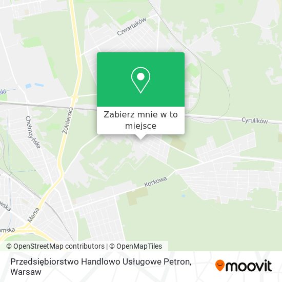 Mapa Przedsiębiorstwo Handlowo Usługowe Petron