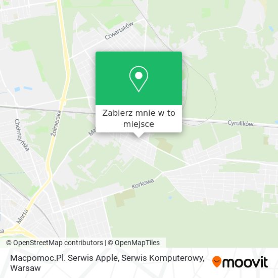 Mapa Macpomoc.Pl. Serwis Apple, Serwis Komputerowy