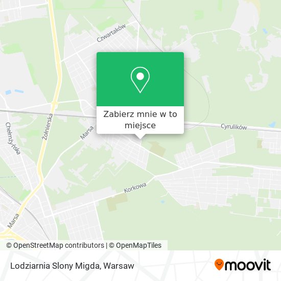 Mapa Lodziarnia Slony Migda