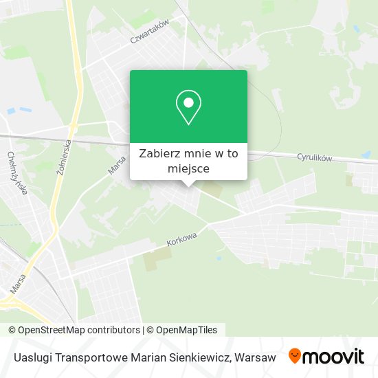 Mapa Uaslugi Transportowe Marian Sienkiewicz