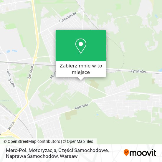 Mapa Merc-Pol. Motoryzacja, Części Samochodowe, Naprawa Samochodów