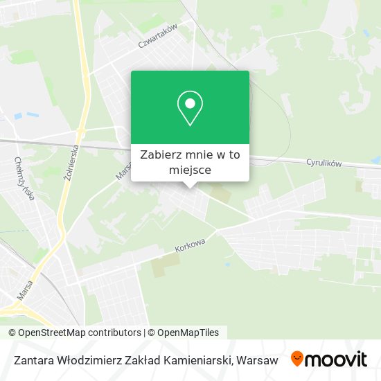 Mapa Zantara Włodzimierz Zakład Kamieniarski