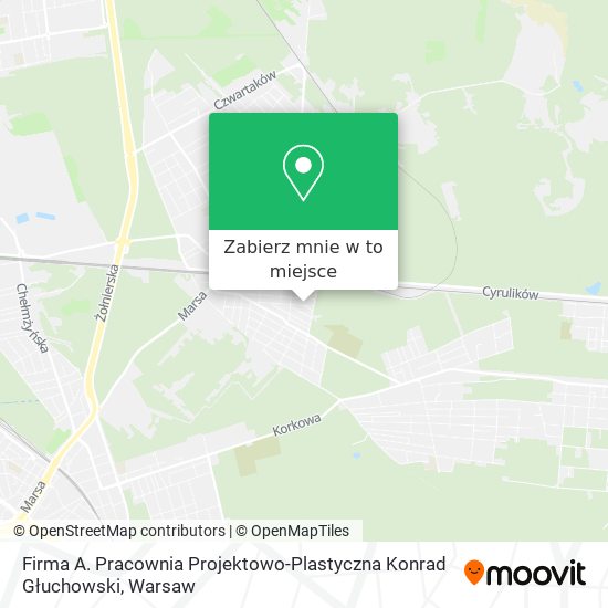 Mapa Firma A. Pracownia Projektowo-Plastyczna Konrad Głuchowski