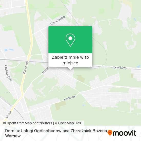 Mapa Domlux Usługi Ogólnobudowlane Zbrzeźniak Bożena