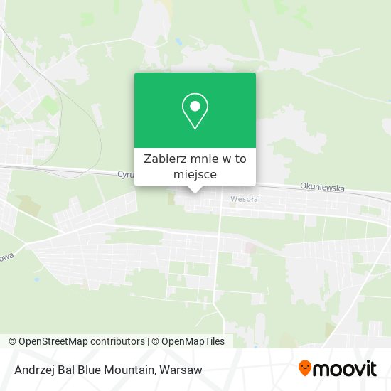 Mapa Andrzej Bal Blue Mountain