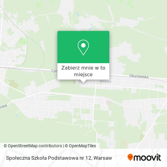 Mapa Społeczna Szkoła Podstawowa nr 12