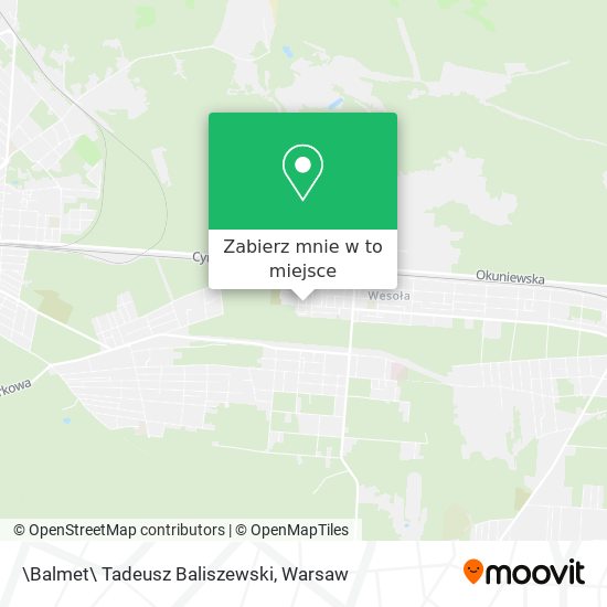 Mapa \Balmet\ Tadeusz Baliszewski