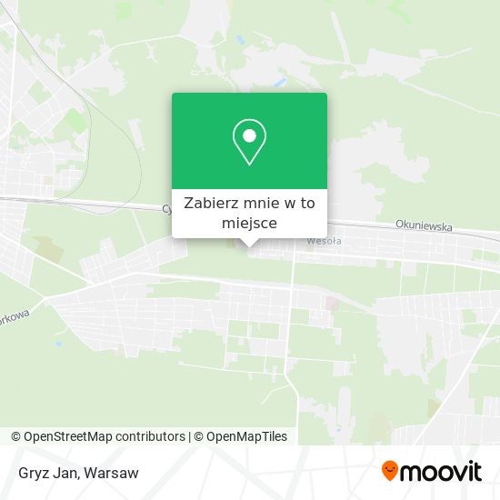 Mapa Gryz Jan