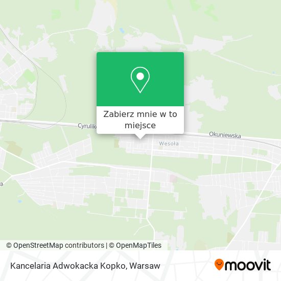 Mapa Kancelaria Adwokacka Kopko