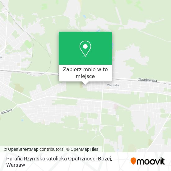 Mapa Parafia Rzymskokatolicka Opatrzności Bożej