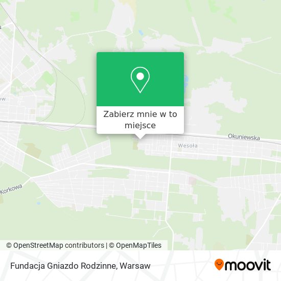 Mapa Fundacja Gniazdo Rodzinne