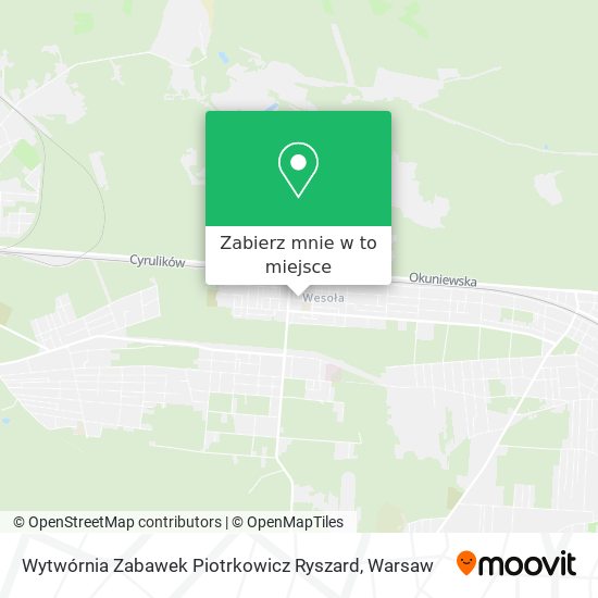 Mapa Wytwórnia Zabawek Piotrkowicz Ryszard