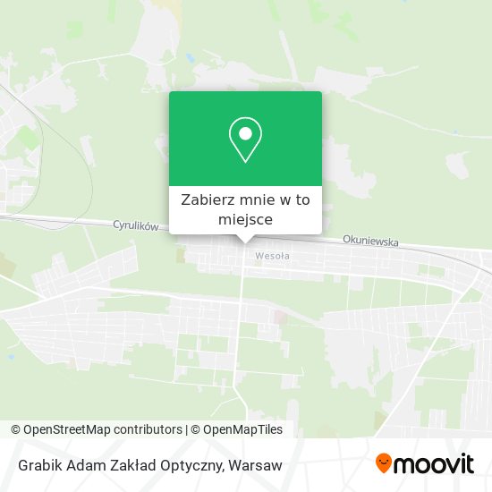 Mapa Grabik Adam Zakład Optyczny